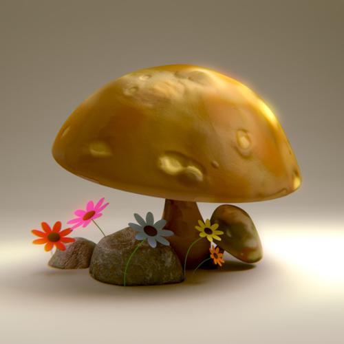 Mushrooms and Flowers preview image